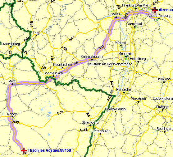 Itinéraire Thaon-Alzenau